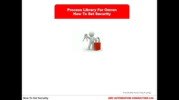How To build Omron Library - Setup Security -