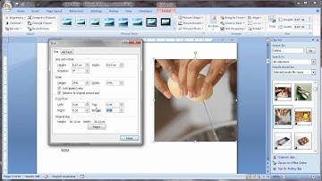 Working with pictures in Microsoft Word 2007