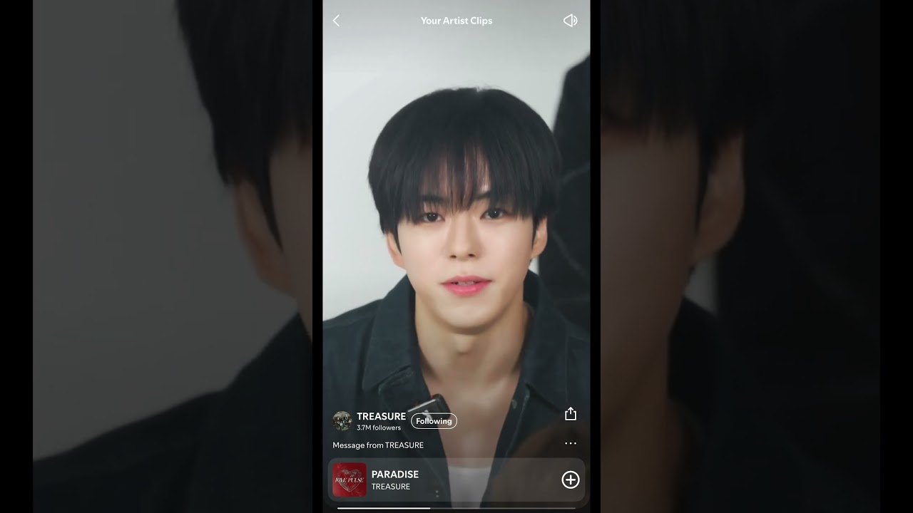 TREASURE Artist Clip message Spotify Wrapped 2025 