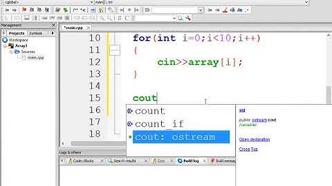 C++ Program to input 10 numbers in array and display them