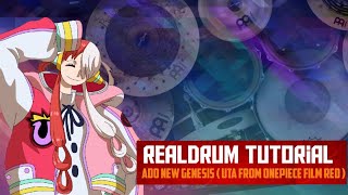 Real Drum Tutorial - Ado New Genesis ( Uta from OnePiece Film Red ) Part 1