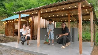 Finishing a wooden bathroom, building a farm. SURVIVAL ALONE