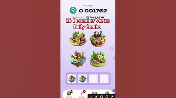 26 December Vertus Daily Combo||Today Vertus Daily Combo