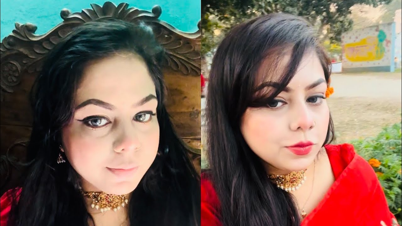 ভালোবাসার দিনে লাল রঙের ছোঁয়া, যত্নে করা আমার ভ্যালেন্টাইন মেকআপ ✨💋 