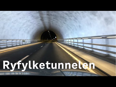 Ryfylketunnelen in Norway - The world's longest and deepest road tunnel - 4K video