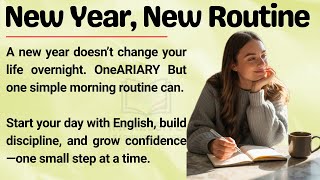 My Daily Routine for the New Year 🔥 || Learn English Naturally with Simple Habits || Graded Reader ✅ screenshot 4