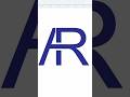 AR logo design. #logo #logodesign #corel
