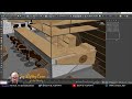 Cafe Shop Live Stream 07- Modeling The Lighting And Filler Items