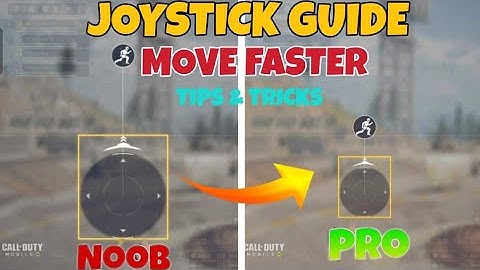 NEW🔥 JOYSTICK TRICK FOR 2x FAST MOVEMENT😱| joystick guide(COD MOBILE) joystick size & position tips