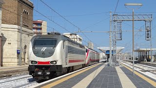 E402B.140: TRASFERIMENTO DI DUE E414 LIVREA “FRECCIABIANCA” IN TRANSITO A BARLETTA!