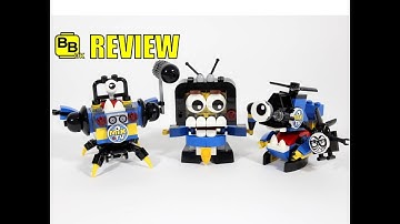 LEGO MIXELS SERIES 9 NEWZERS TRIBE SCREENO CAMSTA MYKE REVIEW