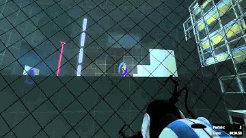 Portal 2 coop challenge course 01 chamber 04 Rat Maze done in 3 portals