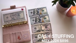 Cash Envelope Stuffing | May 2024 🧡