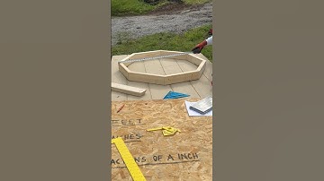 Hoe je een achthoek bouwt/vierkant framet (deel 2B) #timmerman #timmerwerk #youtubeshorts #tips