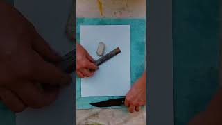 Бритвенная заточка ножа (Blade So Sharp It's Scary - Impressive result) #фонарщикэрл