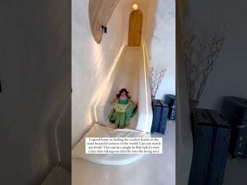 Hotel ROOM with a SLIDE! #SHORTS