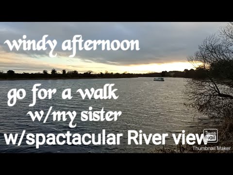 windy afternoon go for a walk bonding w/my sister w/spactacular river view #asmr