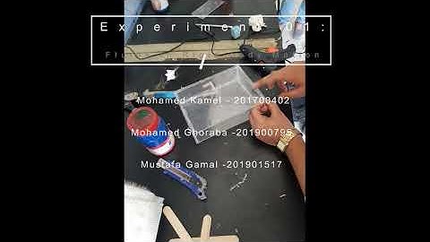 fluid Exp 1: Fluids in Rigid-body Motion