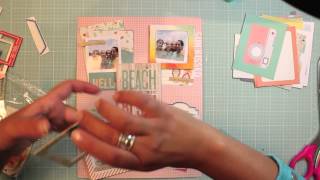 ScrapBokking Process Video 8.5x11 Layout Summer Vibes Series