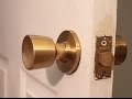 How to Remove Old Door Knob without visible screws