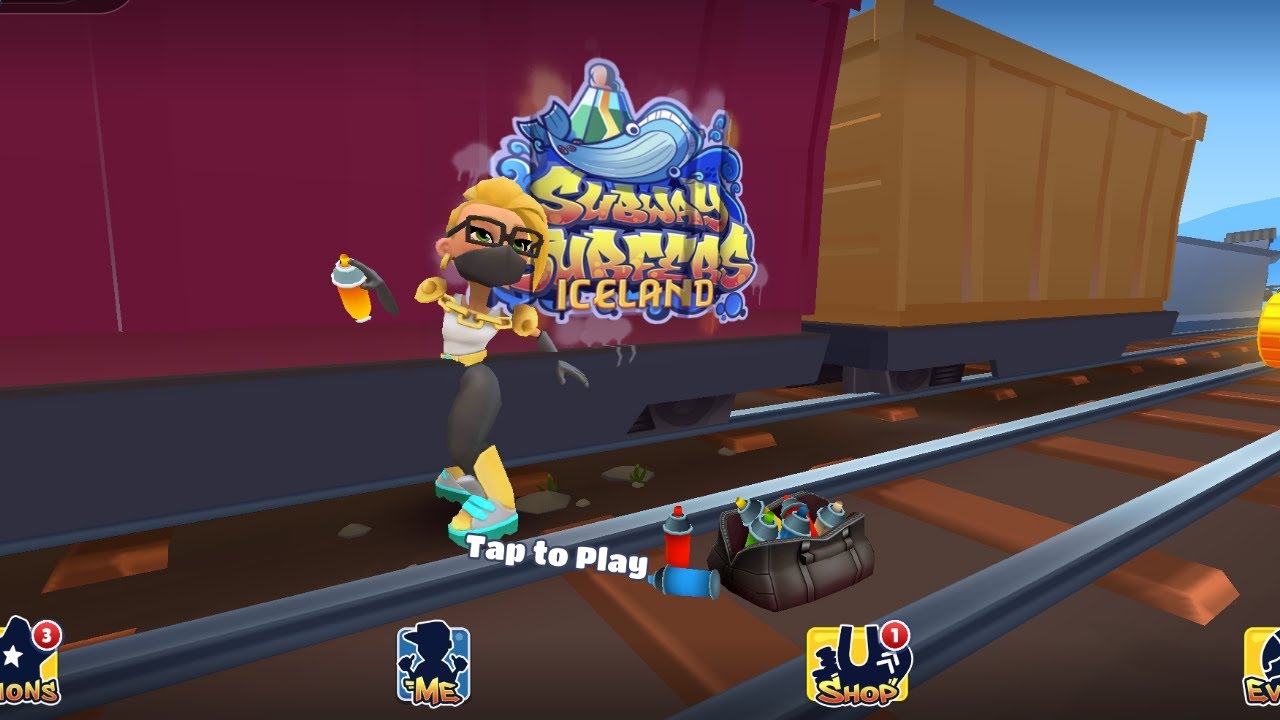 Subway Surfers Iceland Gameplay - YouTube