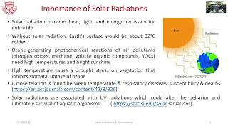 M2 L4   Significance of Solar Radiation & Temperature in the Air Pollution