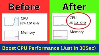 How to Boost Processor or CPU Speed in Windows 10 & 11 (Just in 30 Seconds) How to Boost Processor or CPU Speed in Windows 10 & 11 (Just in 30 Seconds)