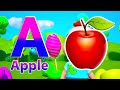 Phonics Song 2 with TWO Words in 3D - ABC Alphabet Songs A For Airplane &amp; Sounds For Kids NEW 216