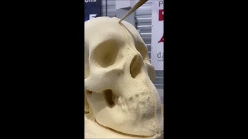 Blueflame3D® 3D robot milling a skull, powered by SprutCAM