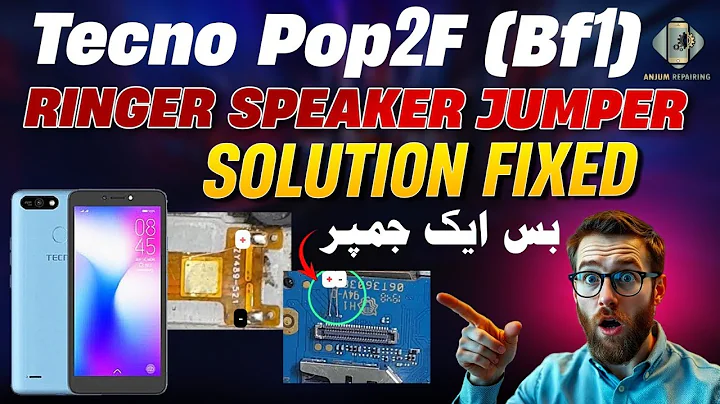 Tecno Pop2f (Bf1) Ringer speaker jumper || Sound Speaker Not Working Solution Fixed😱 #ANJUMREPAIRING