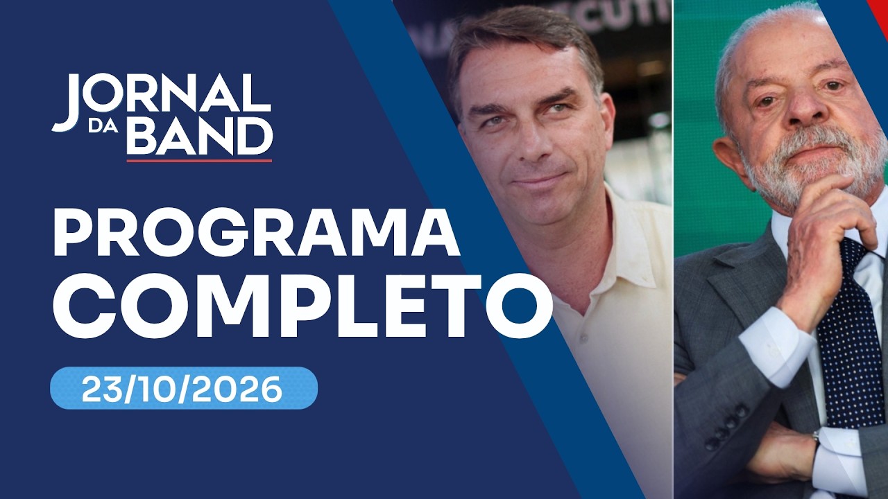 Flávio e Lula apostam nas ruas e nas redes a 2 dias da eleição | JORNAL DA BAND - 23/10/26