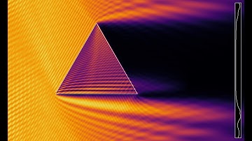 Energy of a linear wave crossing a prism with refractive index 2