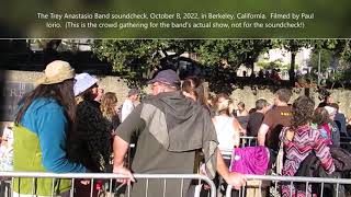 Soundcheck by Trey Anastasio Band, October 8, 2022, in Berkeley, filmed by paul iorio.