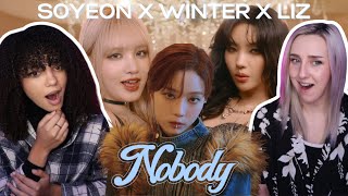 COUPLE REACTS TO 'NOBODY' SOYEON of (G)I-DLE X WINTER of aespa X LIZ of IVE