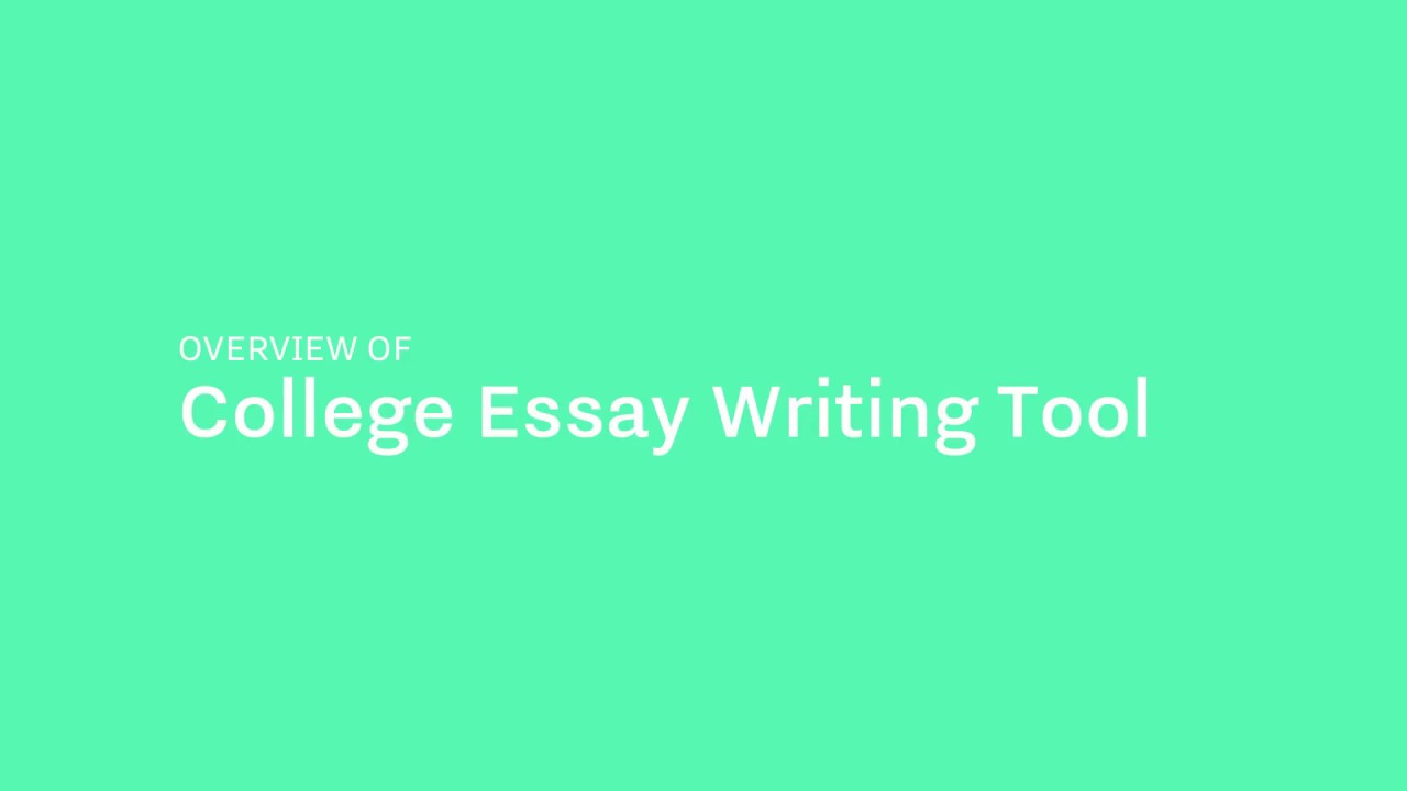 college essay writing tools