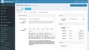 nopCommerce- How to Add New or Manage Simple Products Basic Settings