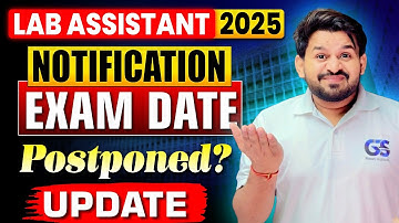 Lab Assistant New Vacancy 2025 | Lab Assistant 2026 Notification 📢 Exam Date Postponed? 🔥New Update!
