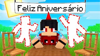 NINGUÉM foi ao aniversário do P3DRU no Minecraft!