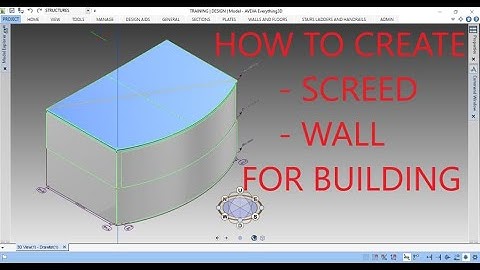 [E3D 2.1]_HOW TO CREATE SCREED/WALL FOR BUILDING