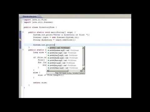 CSC-220 - Chapter 18 - Directory Size
