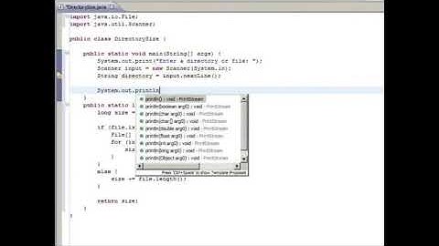 CSC-220 - Chapter 18 - Directory Size