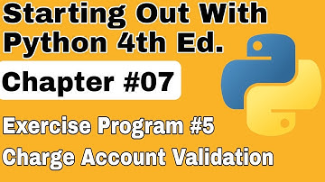 Starting Out With Python Chapter 7 Exercise Program 5  Charge Account Validation Python Program