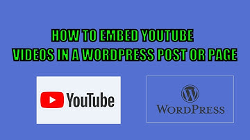 How To Embed Youtube Videos In A WordPress Post or Page