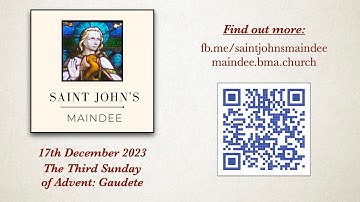 2023-12-17 – Mass for Gaudete Sunday, the Third Sunday of Advent, from St. John