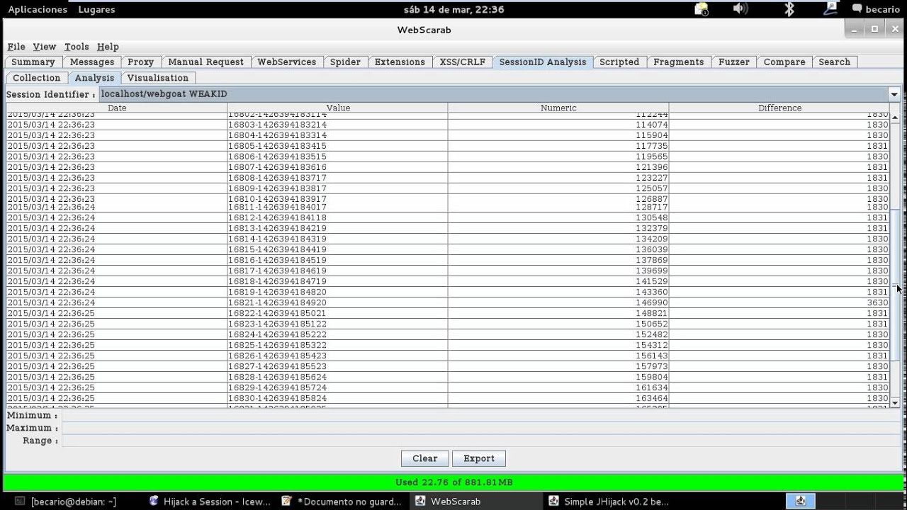 Practica Hijack a Session WebGoat 5.3 - YouTube