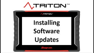 Installing Software Updates | TRITON™ Training | Snap-on Diagnostics UK