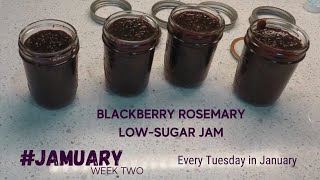 Making and preserving Blackberry Rosemary Jam @RealFoodComesDirty