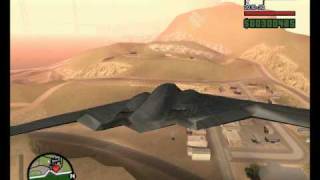 GTA SA: B2 Stealth Bomber going on a bombing run