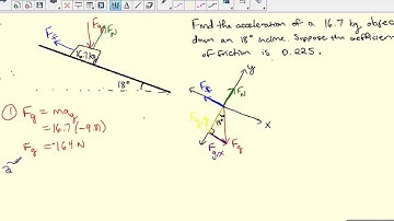 acceleration down a ramp