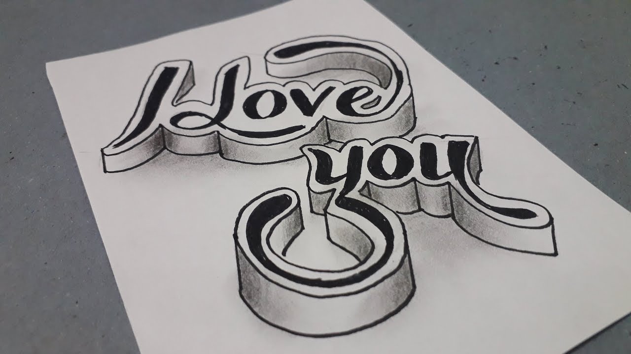 Graffiti Drawings Of Love You